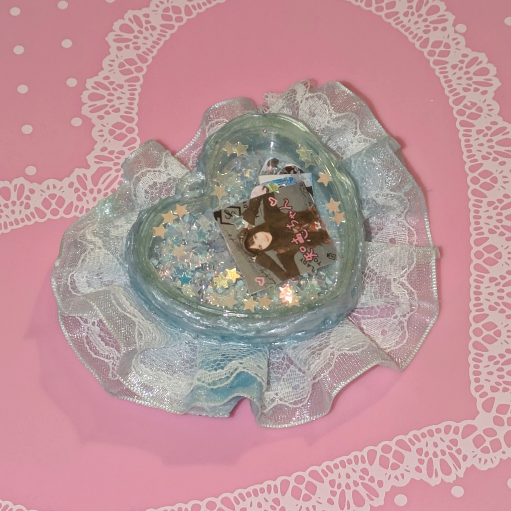 手作りプリクラ入りキーホルダー🩵