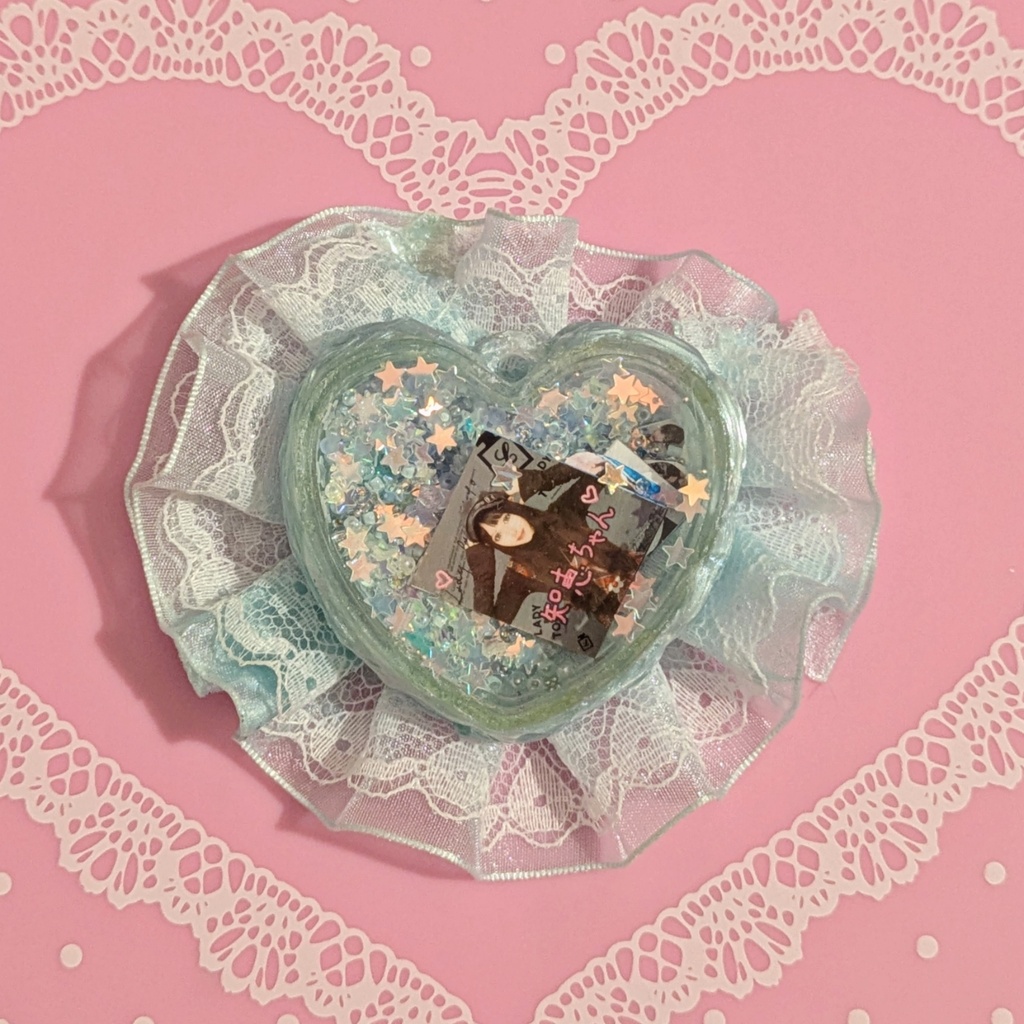 手作りプリクラ入りキーホルダー🩵