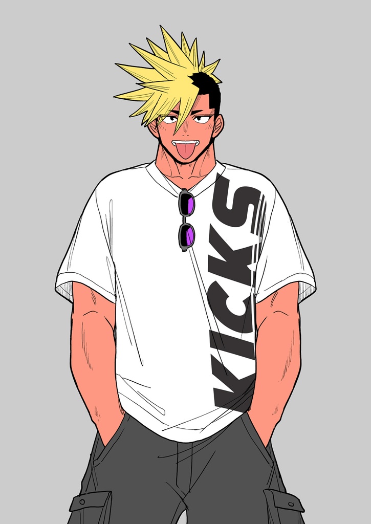 KICKSデカロゴTシャツ