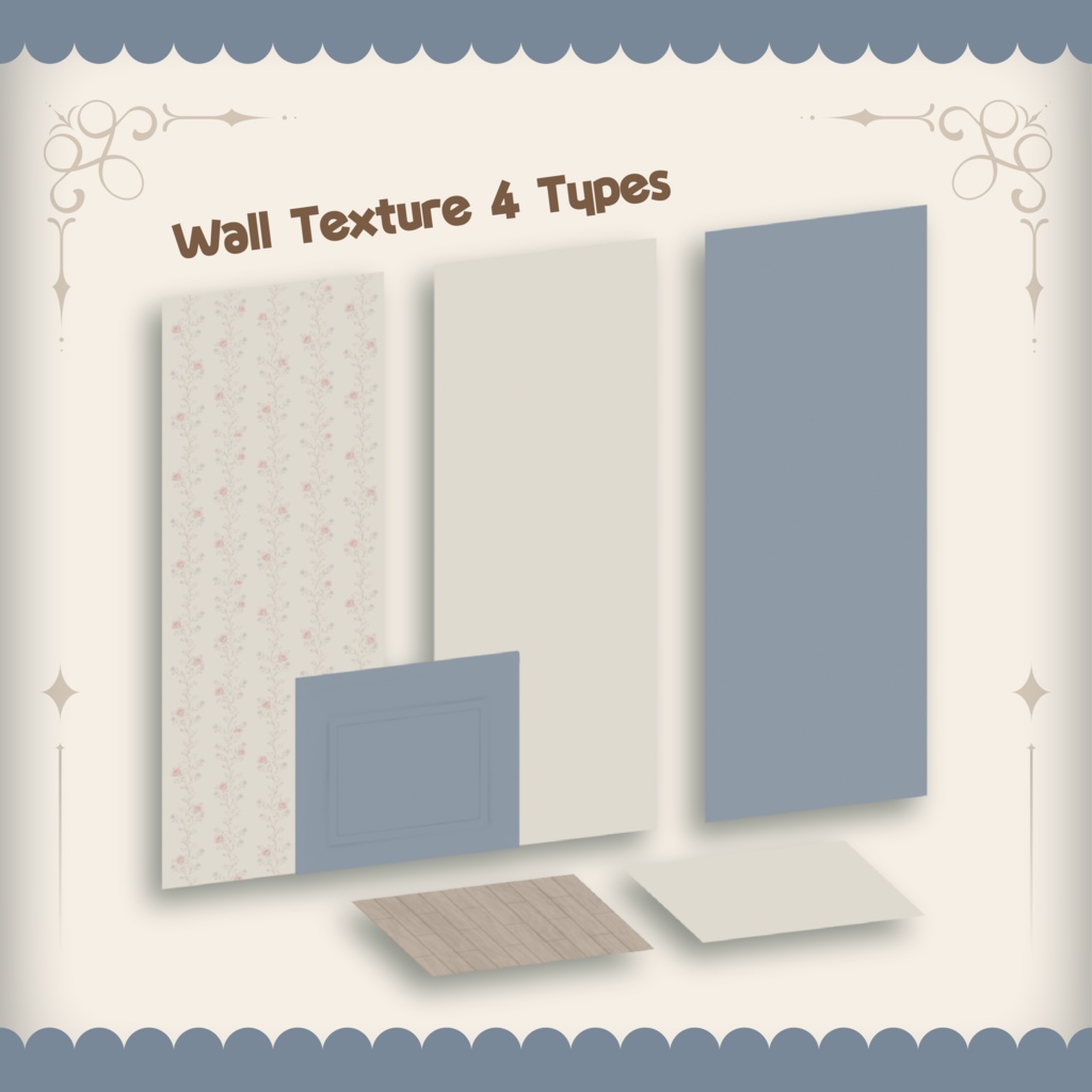 Cottagecore Bedroom【家具と壁紙セット】