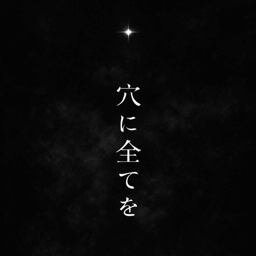 『穴に全てを』書籍版＋PDF版｜中篇私小説