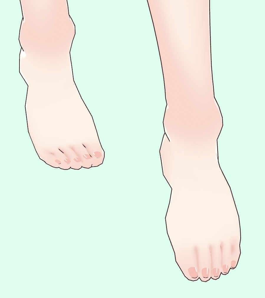 【Vroid 】イラスト風美少女肌テクスチャ skin texture