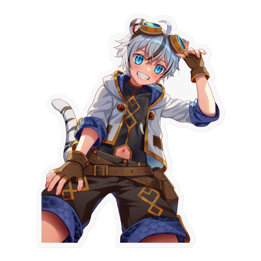 空渡るく新衣装ステッカー100x100mm