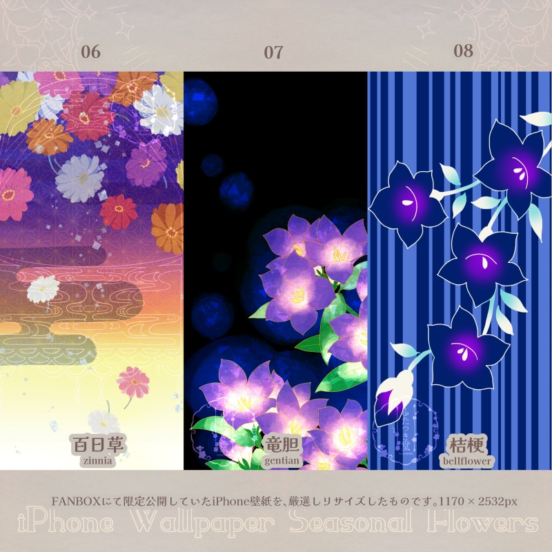 iPhone壁紙・季節の花