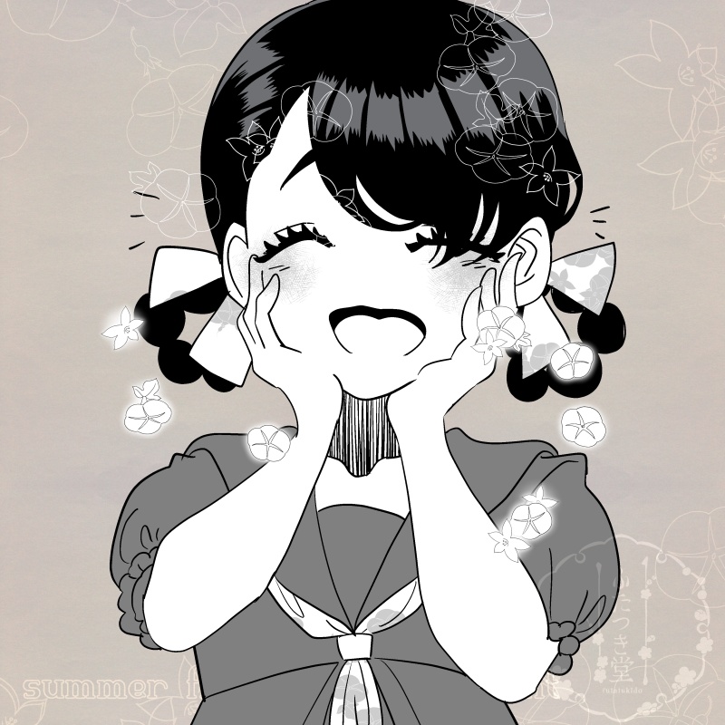 夏花散らしブラシ