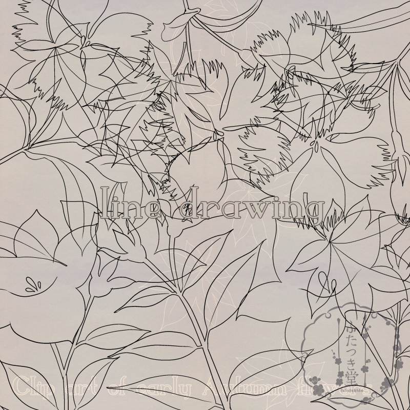 秋のカットイラスト