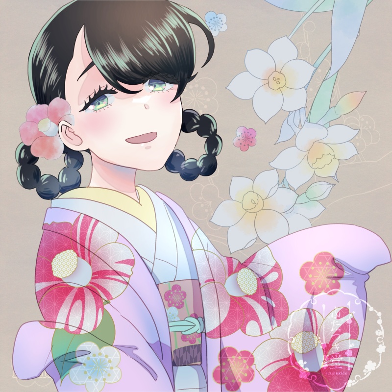 冬の花カットイラスト