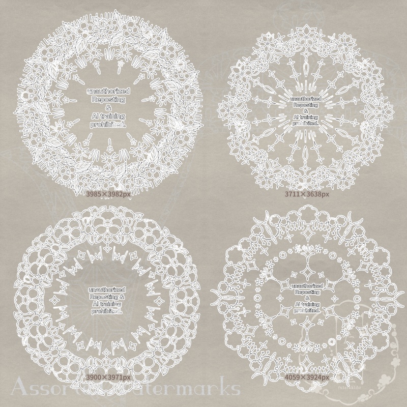 ウォーターマーク詰め合わせ