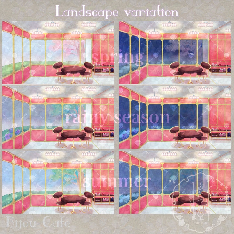 【動く背景】Bijou cafe-宝石のお菓子屋さん-