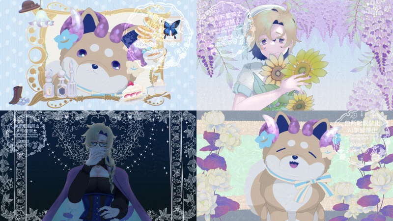 フリー素材、作例