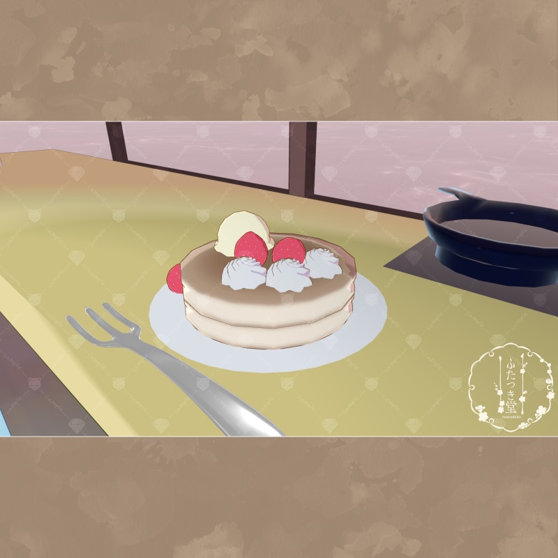 【VRChat対応】春待ちきつねのカフェインテリア