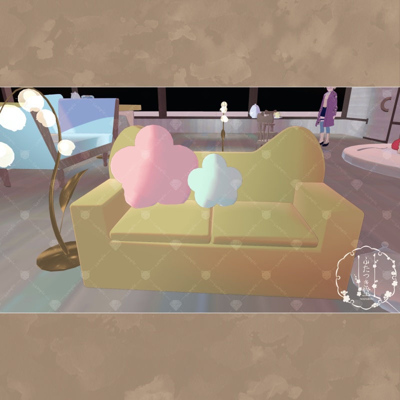 【VRChat対応】春待ちきつねのカフェインテリア