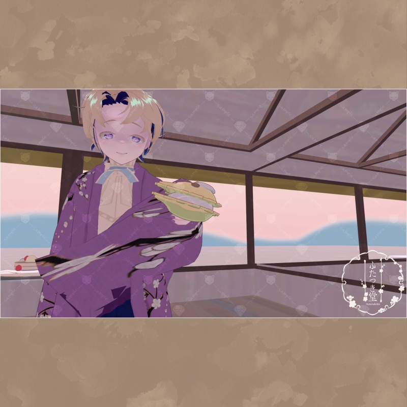 【VRChat対応】春待ちきつねのカフェインテリア