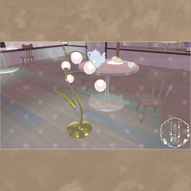 【VRChat対応】春待ちきつねのカフェインテリア