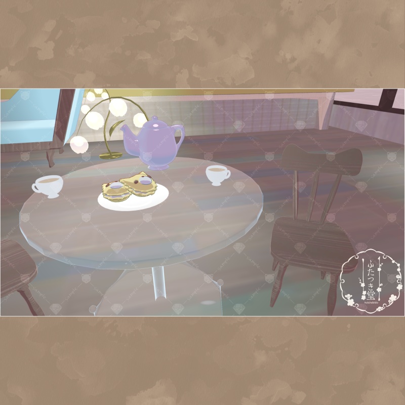 【VRChat対応】春待ちきつねのカフェインテリア