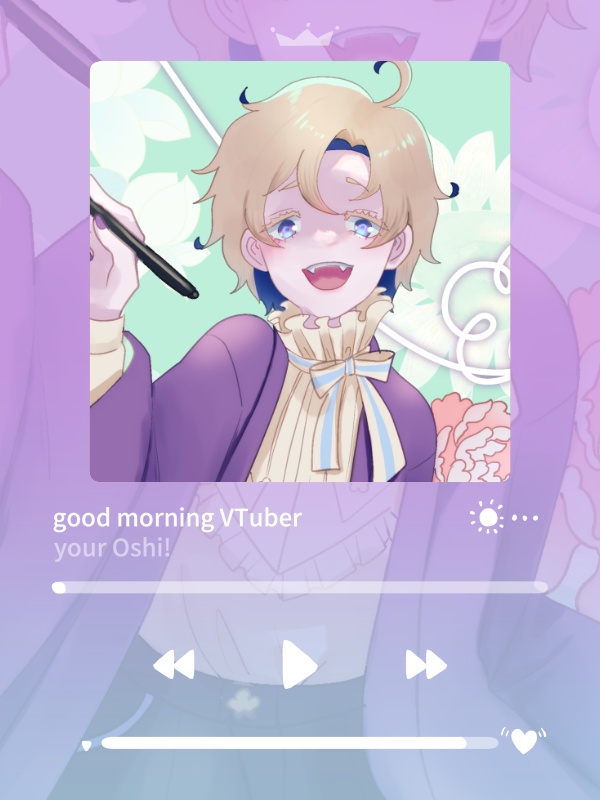 【フリー素材】歌のやつ風おはVおやV素材