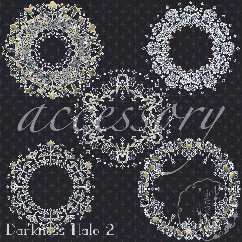 【画像素材】闇堕ち花後光Ⅱ