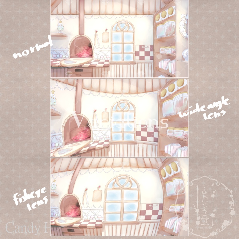 【客間】お菓子の家工房【配信背景】