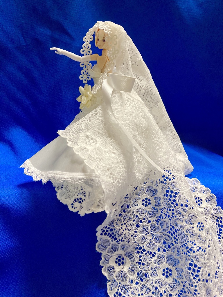 メガミデバイス向けフラワーウエディングドレスドレス