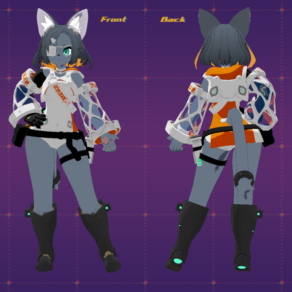 【オリジナル3Dモデル】ぐれいたん/Graytan