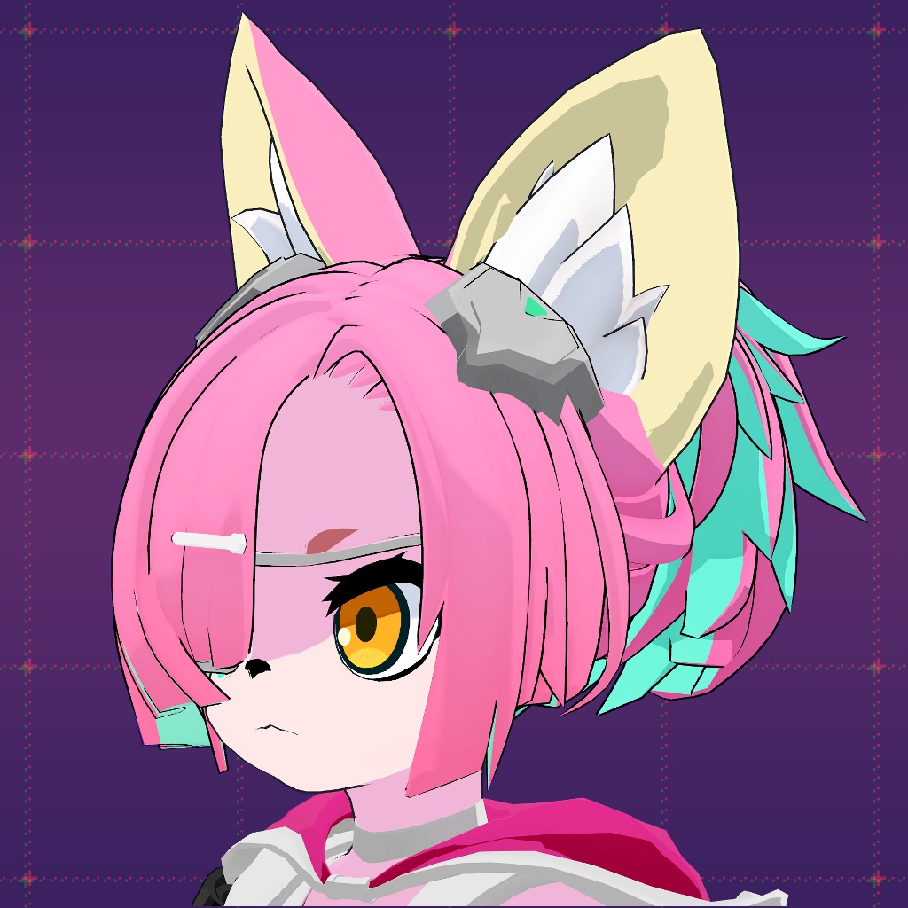 ぐれいたん専用追加 ヘアスタイル改変セット 『メカクレ+ポニーテール』