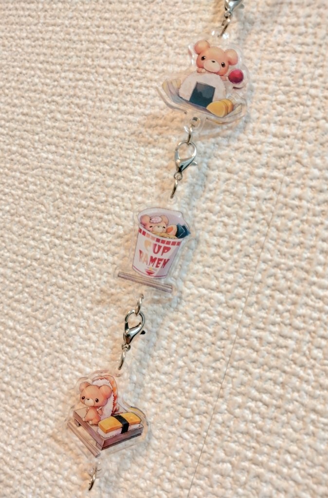 連結アクリルチャーム / 3種類1セット!