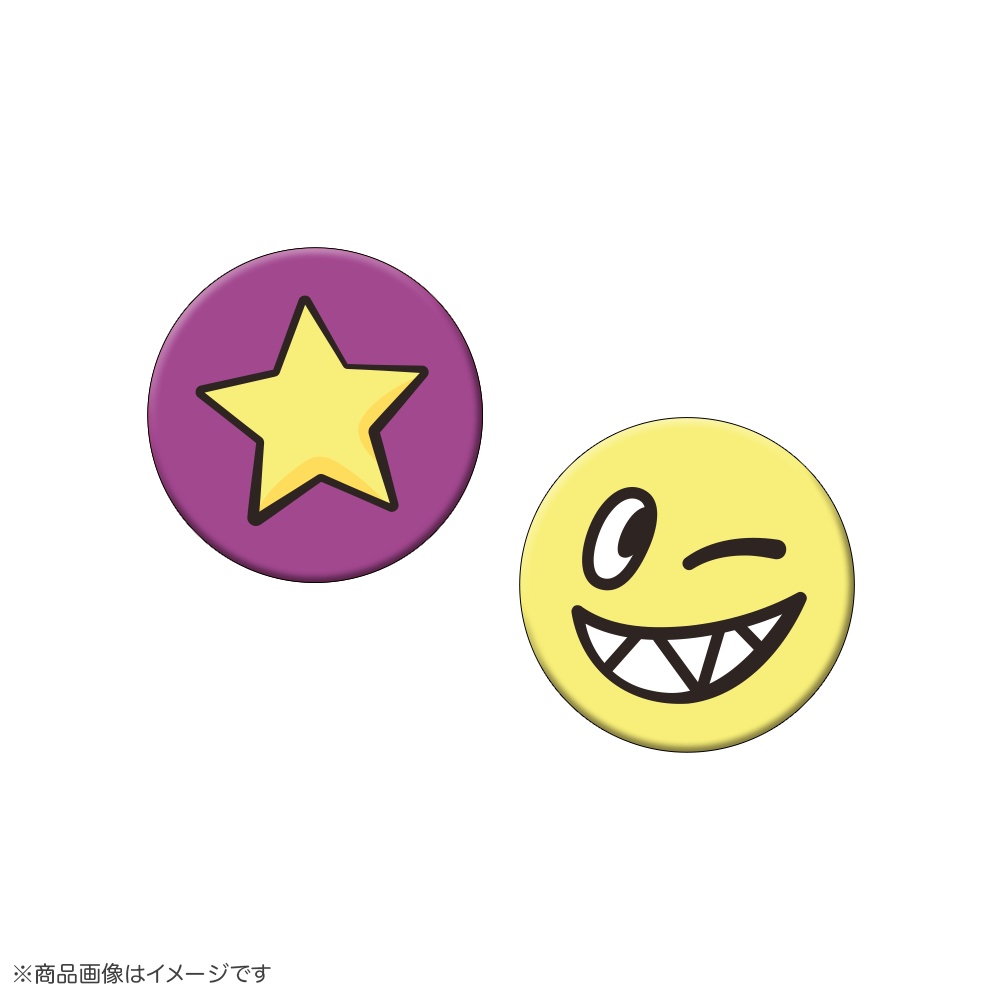 【1周年記念】 カルちゃんとおそろい缶バッジセット