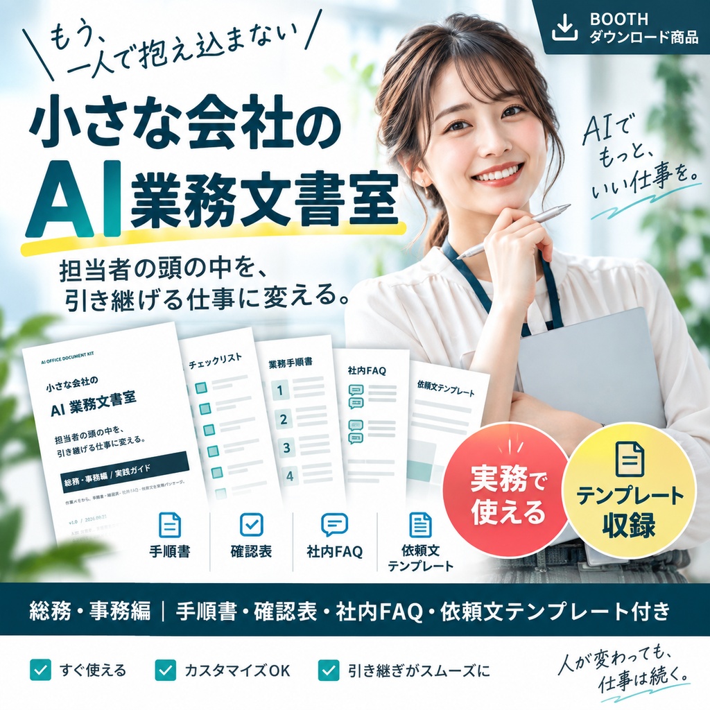小さな会社のAI業務文書室｜総務・事務編