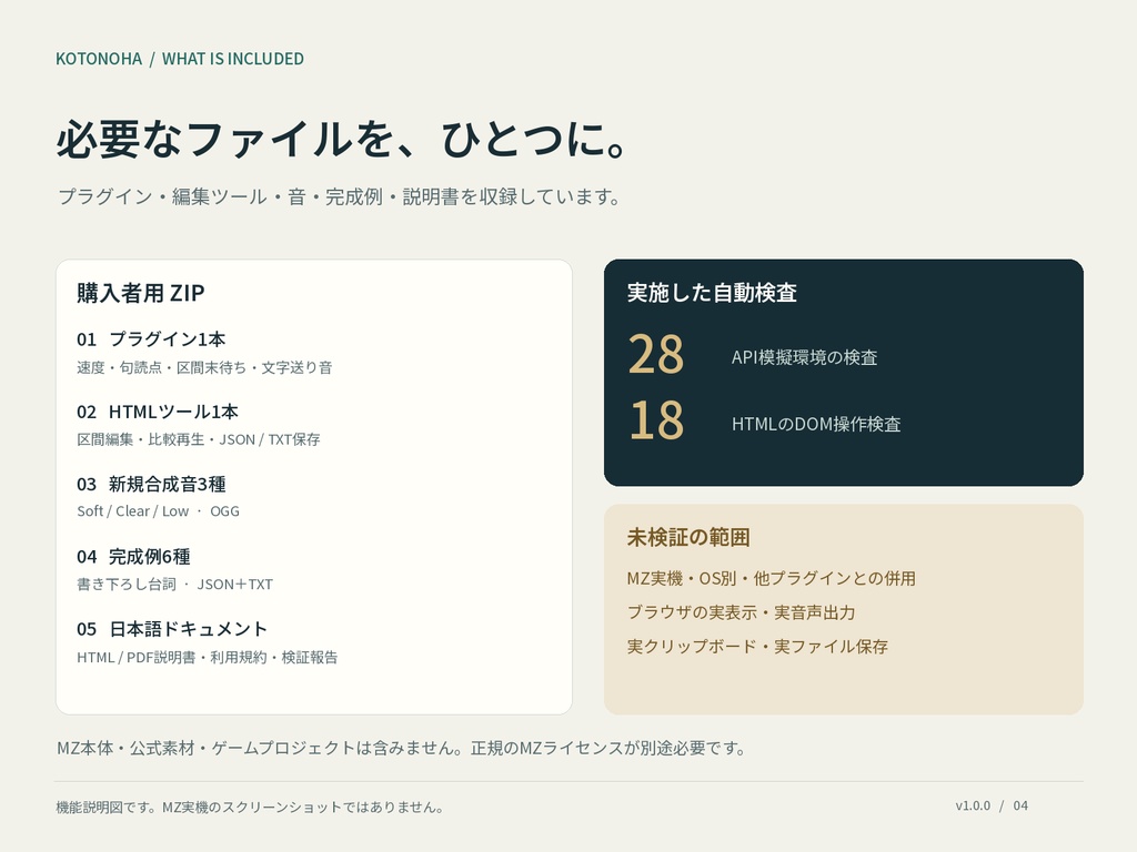 【MZ実機未検証】ことのはディレクターMZ|台詞の間・文字送り音+HTML編集ツール
