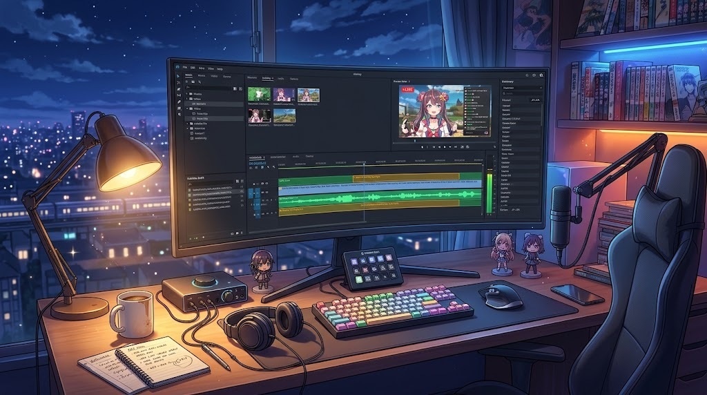 【字幕確認時間を76.9%削減】V-Sub Studio Pro|VTuber切り抜き・長時間配信編集者用 固有名詞辞書付き字幕仕上げツール(Premiere / DaVinci / YMM4対応)
