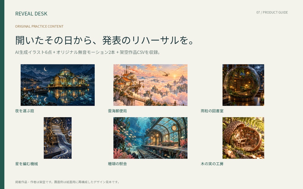 REVEAL DESK|イラスト・動画コンテストの作品紹介&結果発表 配信キット