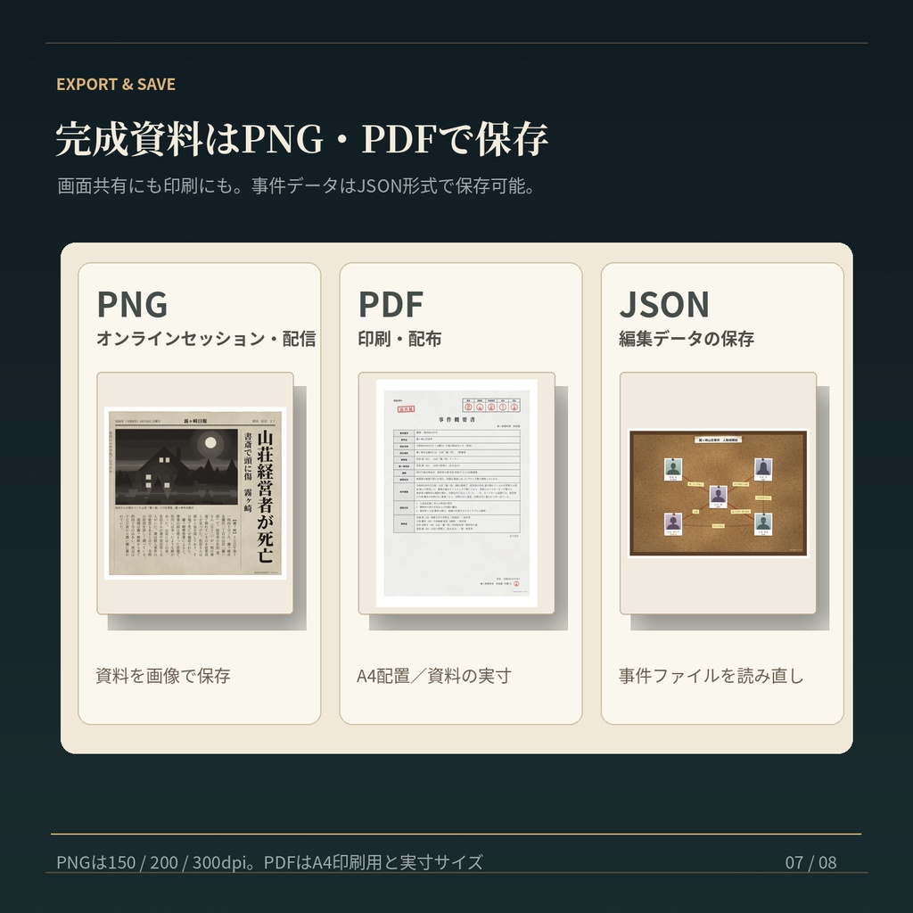事件資料メーカー v1.0|証拠資料20種+捜査ボード3種を作成【TRPG・マダミス・謎解き/商用利用OK】