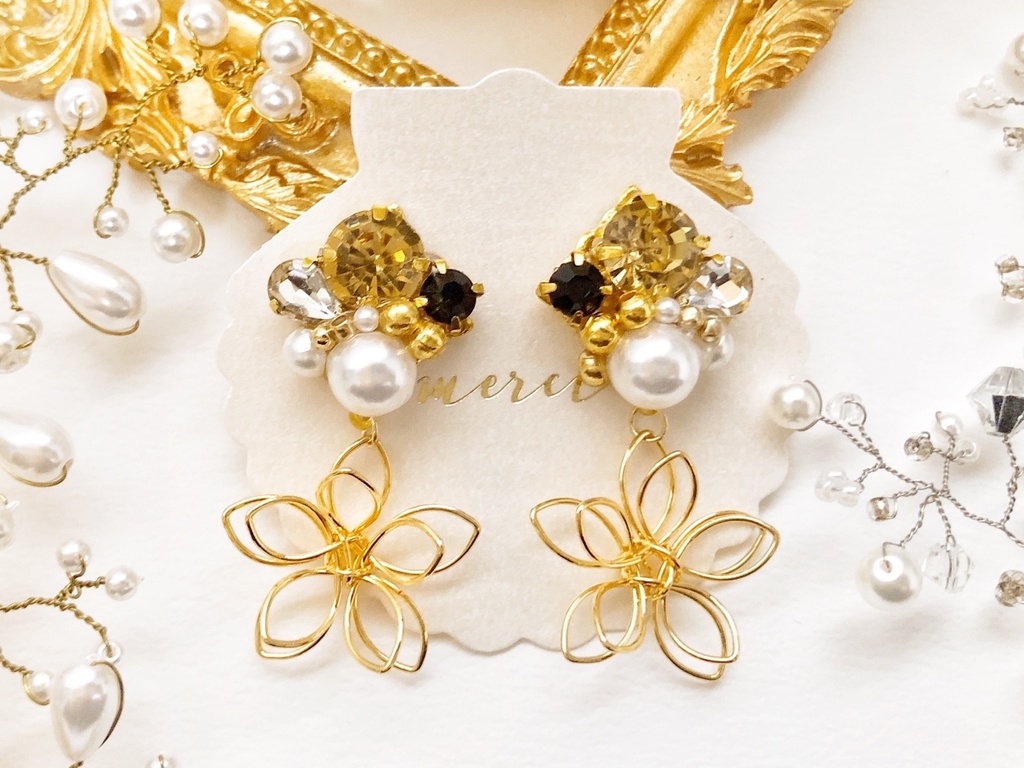 髭切イメージピアス(金具変更可)