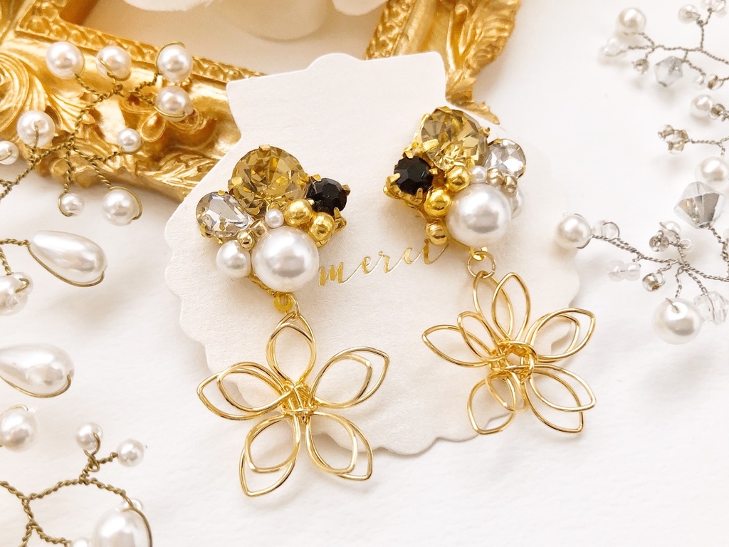 髭切イメージピアス(金具変更可)