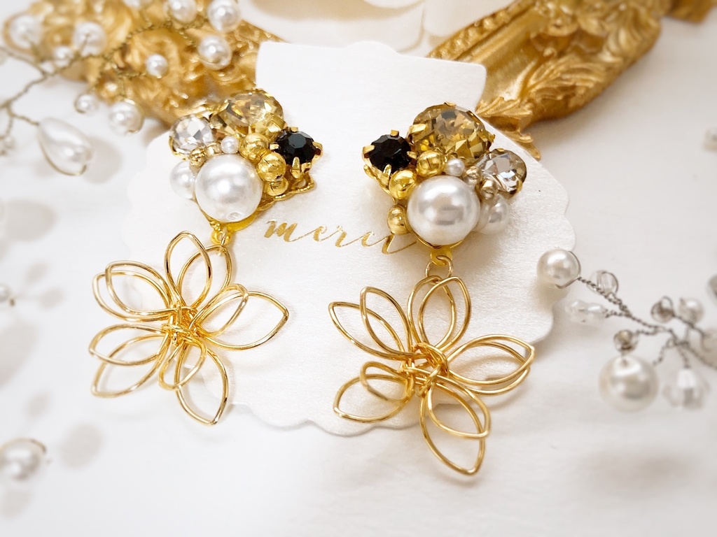 髭切イメージピアス(金具変更可)