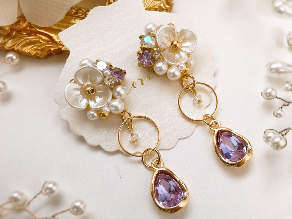 五月雨江イメージピアス(金具変更可)