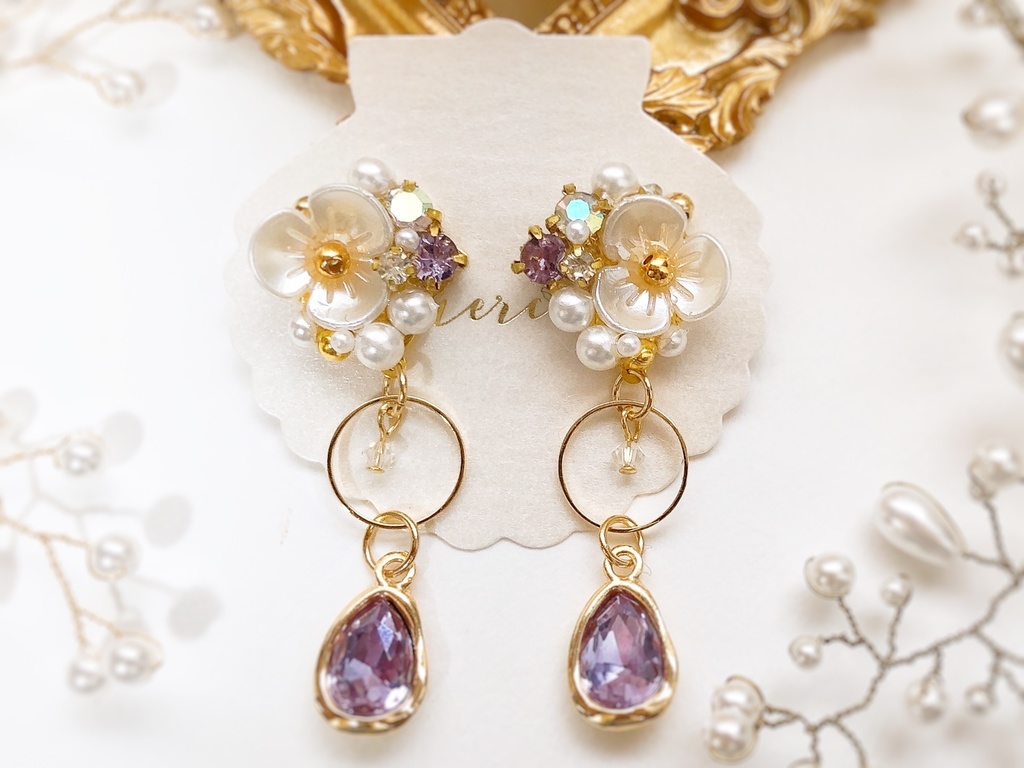 五月雨江イメージピアス(金具変更可)