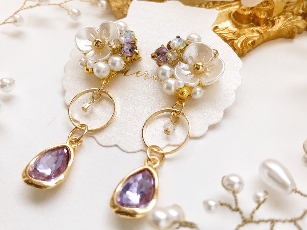 五月雨江イメージピアス(金具変更可)