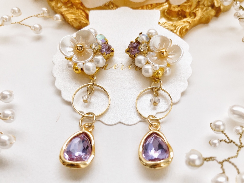 五月雨江イメージピアス(金具変更可)