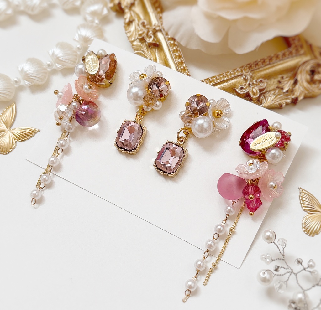 村雲江イメージピアスセット（金具変更可）