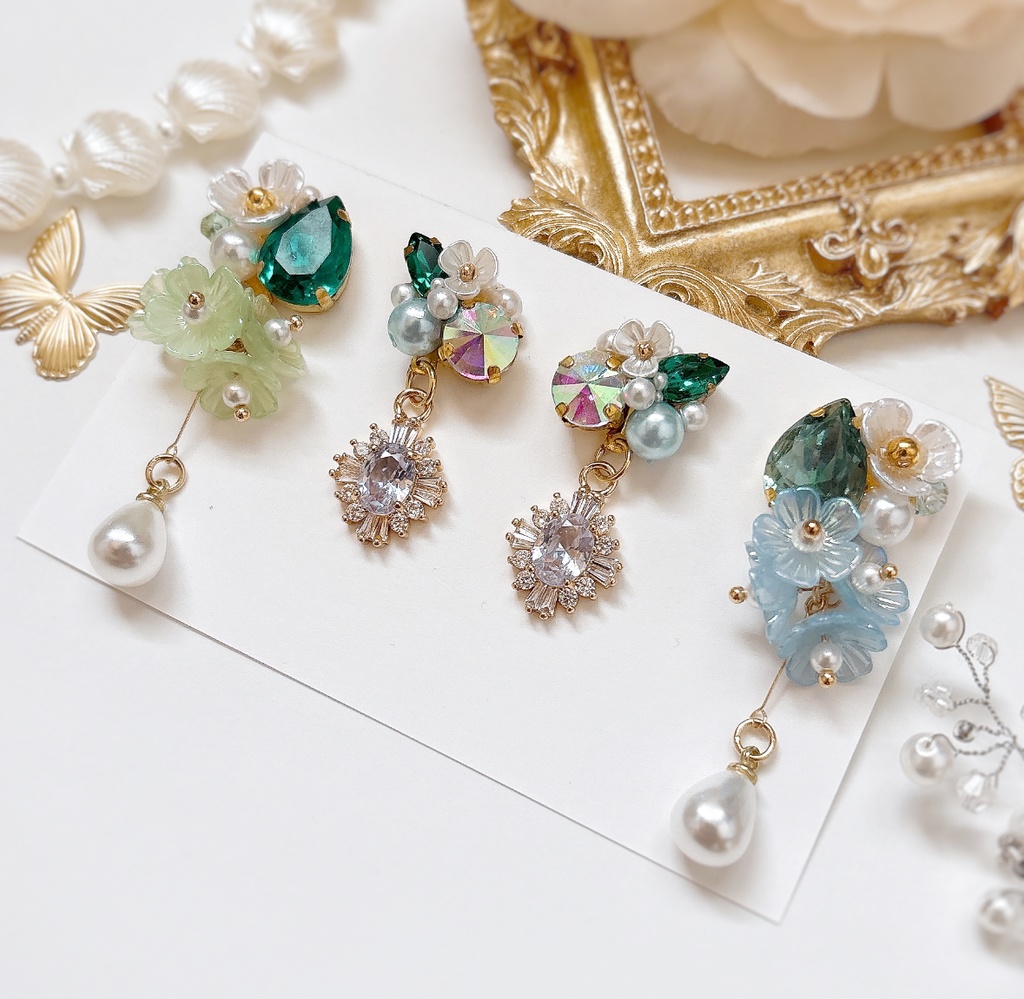 雲生イメージピアスセット(金具変更可)