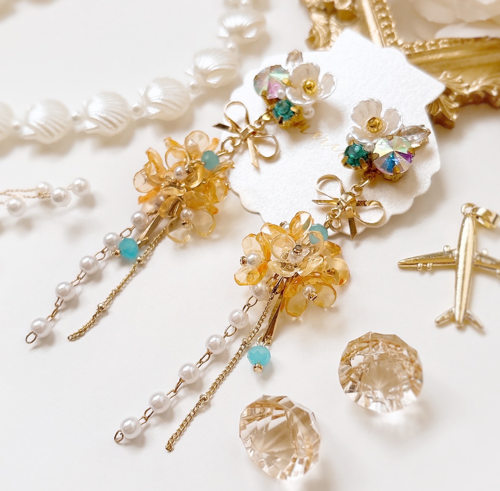 雲次イメージピアス（金具変更可）