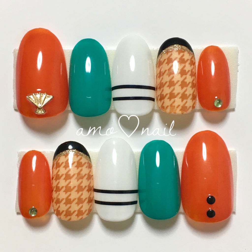 現品 ネイルチップ ヒプノシスマイク 白膠木簓 ヒプマイ イメージネイル オーダー モチーフ Amo Nail Booth