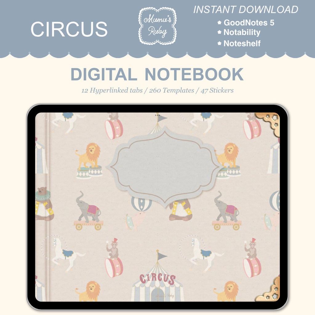 デジタルノート『Circus』横向き