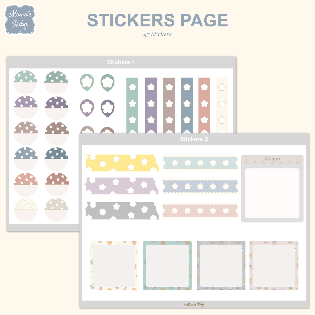 デジタルノート『Circus』横向き 』GoodNotes Notability Noteshelf