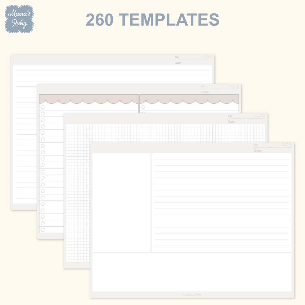 デジタルノート『Circus』横向き 』GoodNotes Notability Noteshelf