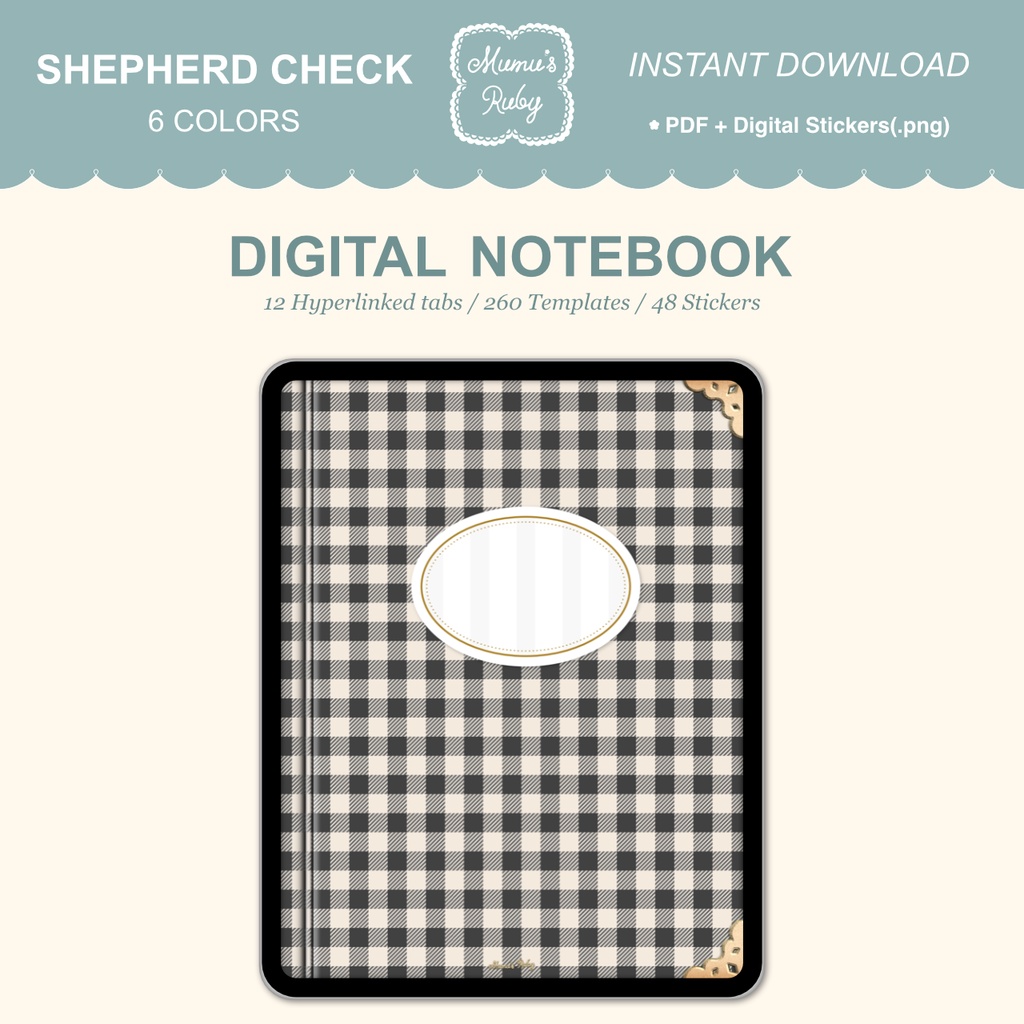デジタルノート『Shepherd Check』PDF GoodNotes Notability Noteshelf
