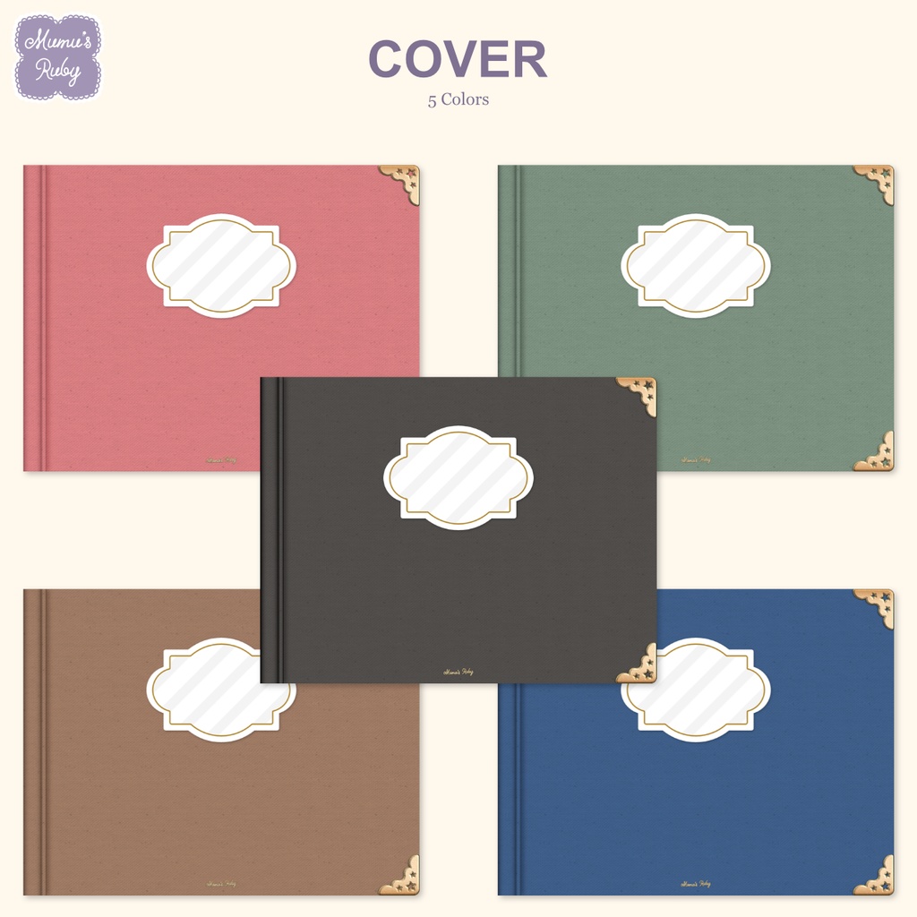 デジタルノート『Simple 5 color』横向き PDF GoodNotes Notability Noteshelf