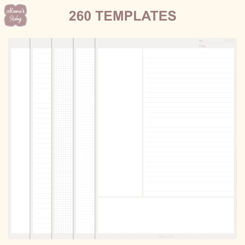 デジタルノート『Circus Ver.2』PDF GoodNotes Notability Noteshelf
