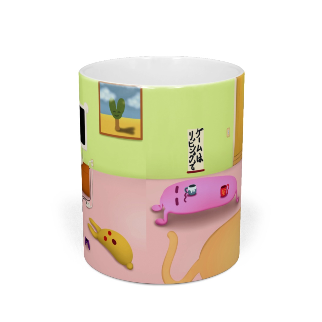 わくむり リビングルームマグカップ